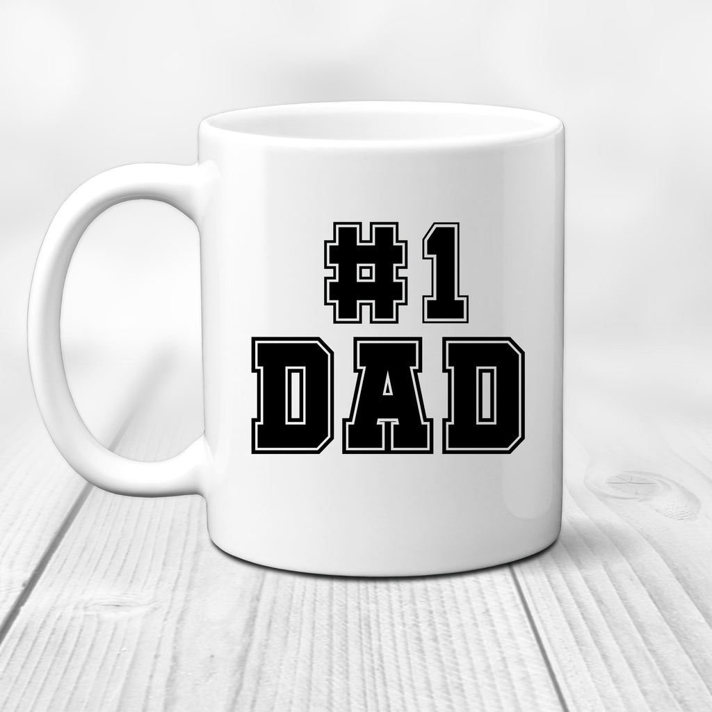 #1 Dad 11 oz. Ceramic Coffee Mug Fathers Day Gift Idea