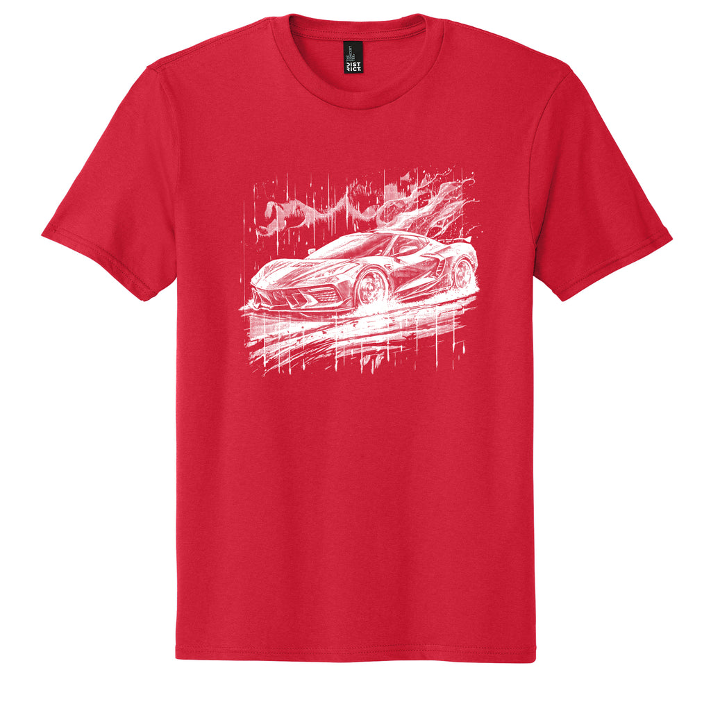 Ink Trendz C8 Matrix Halftone Next Generation Corvette T-Shirt