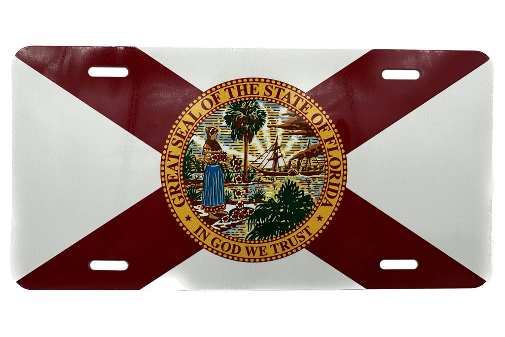 Florida State Flag Sunshine State Vanity License Plate