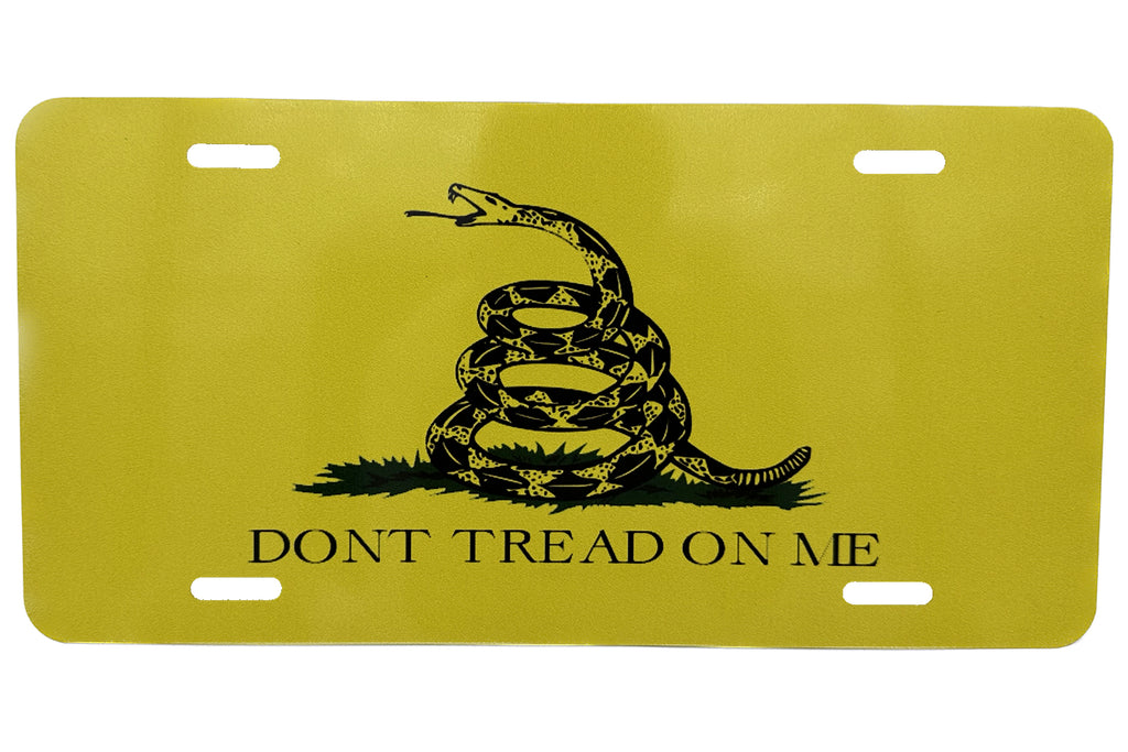 Don't Tread On Me Gadsden Flag Vanity License Plate