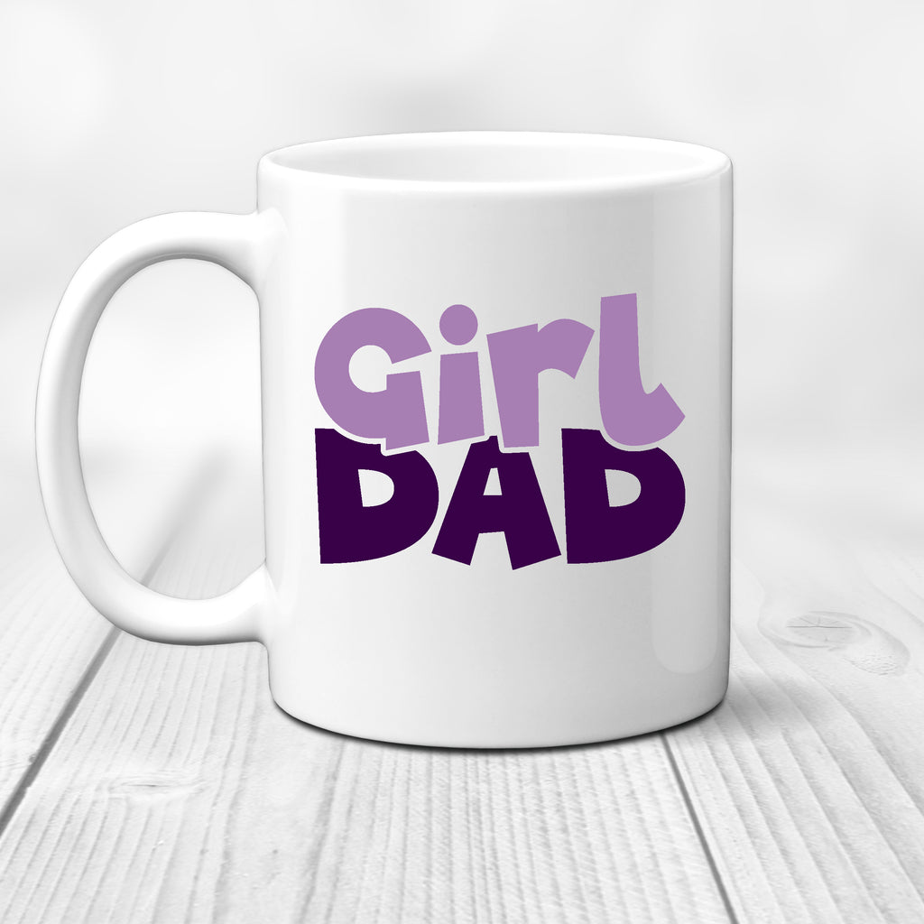 Ink Trendz Girl Dad Coffee Mug for Father's day, dad's birthday, Christmas and more!  Adorable design & heartfelt quote for the #1 dad.  Dishwasher-safe, Fathers Day Mug 