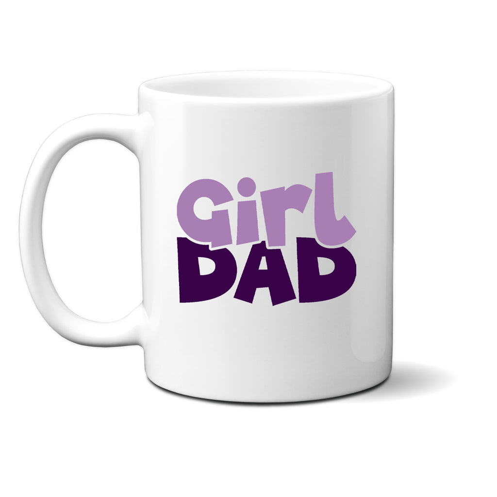 Ink Trendz Girl Dad Coffee Mug for Father's day, dad's birthday, Christmas and more!  Adorable design & heartfelt quote for the #1 dad.  Dishwasher-safe, Fathers Day Mug 