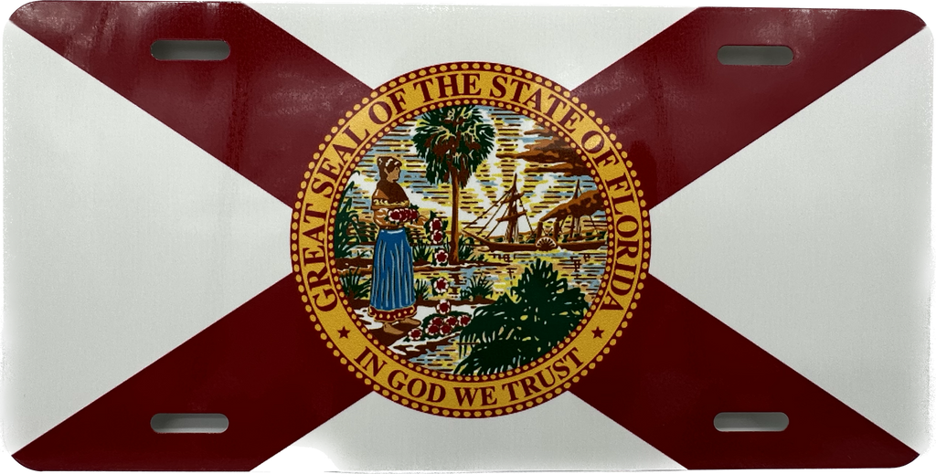 Florida State Flag Sunshine State Vanity License Plate