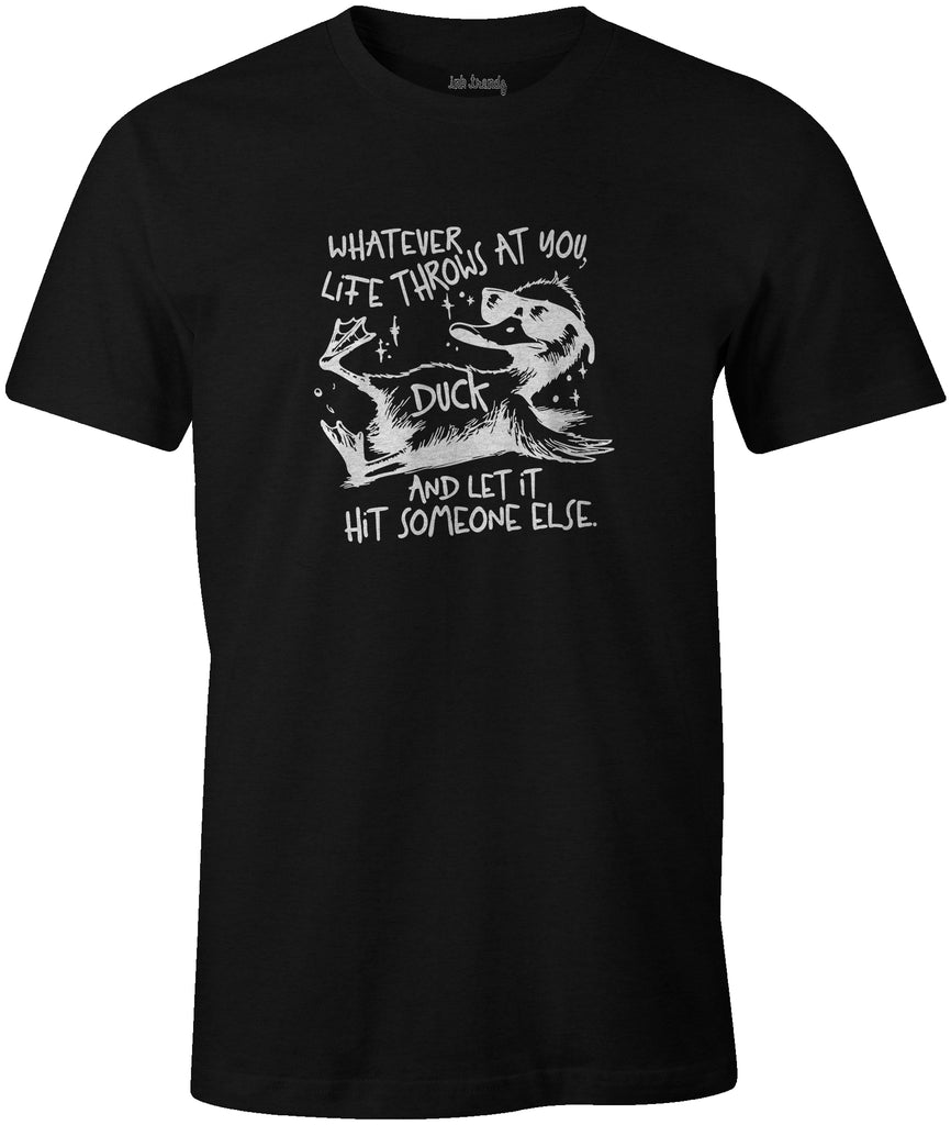Ink Trendz Whatever Life Throws at You, Duck Funny Novelty Graphic T-Shirt, Funny slogan shirt for men, 	Funny T-shirts for men,	Humorous shirts for men, Men’s graphic tees, Funny graphic T-shirt, Quirky T-shirts for men, Cool men’s T-shirts, Comical T-shirt for men,	Men’s novelty shirts, Sarcastic T-shirts for men, Duck graphic T-shirt, Funny saying shirt for men, Unique men’s T-shirts, Cool duck shirt for men, Men’s casual humor shirt, Relaxed fit funny T-shirt 