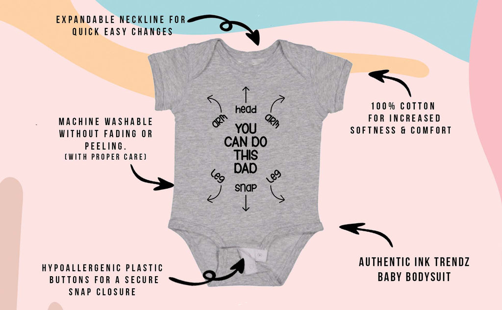 You Can Do This Dad Funny First Time Dad Baby Bodysuit