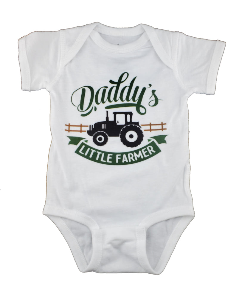 Ink Trendz® Daddy's Little Farmer Tractor Infant Onesie® Bodysuit