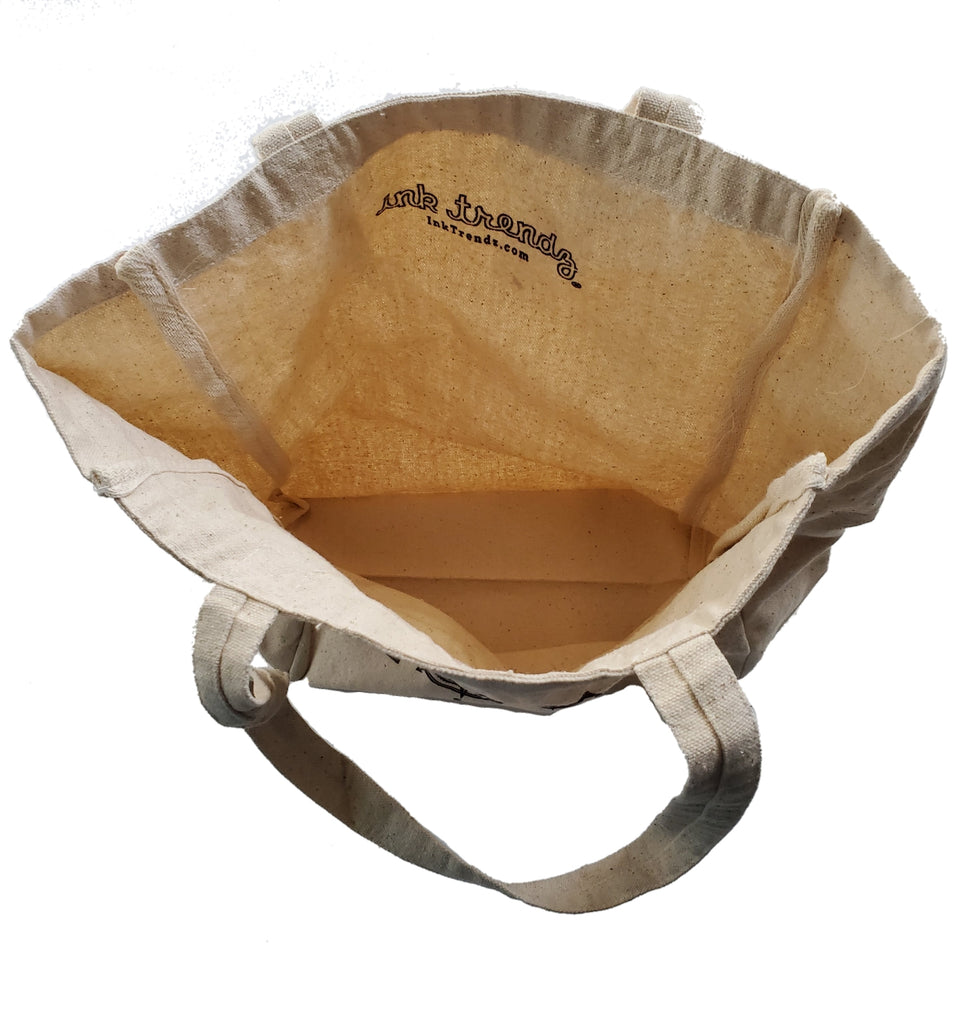 Ink Trendz® Brazil ALOHA Brasil Surf. Fish. Dive.  10oz. Natural Canvas Cotton Tote