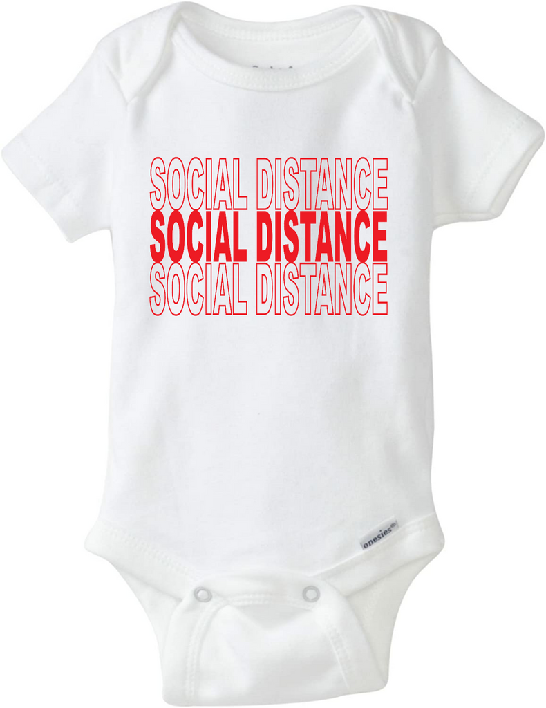 Ink Trendz® Social Distance Pandemic Baby-Toddler One-piece Onesie®