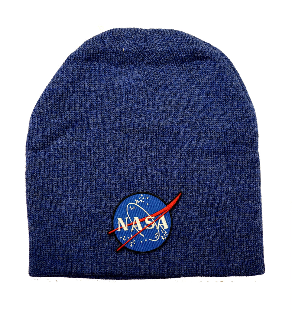 Ink Trendz Nasa 8" Beanie Skull Cap, Nasa Headwear, Nasa Winter Hat, Nasa Gear, Nasa Accessories, Nasa Skull Cap, NASA HAT