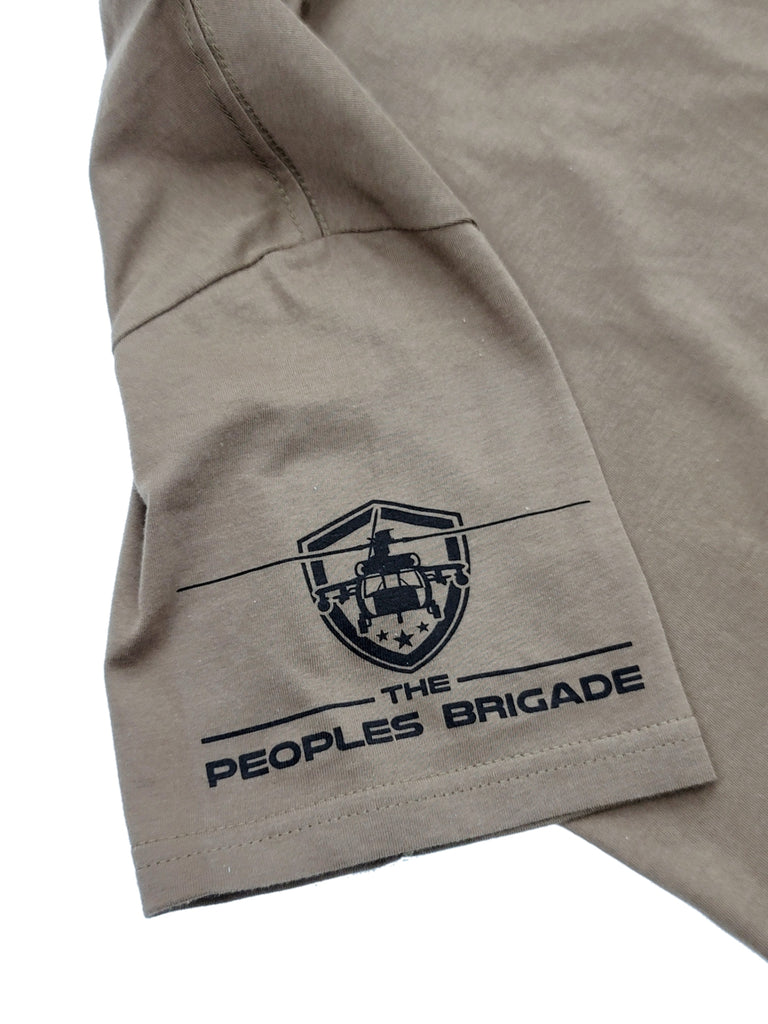 The Peoples Brigade Signature Round Helo T-Shirt, military T-shirt, Military Shirts, Grunt Style T-shirt, Patriotic Tee, Patriotic T-shirts