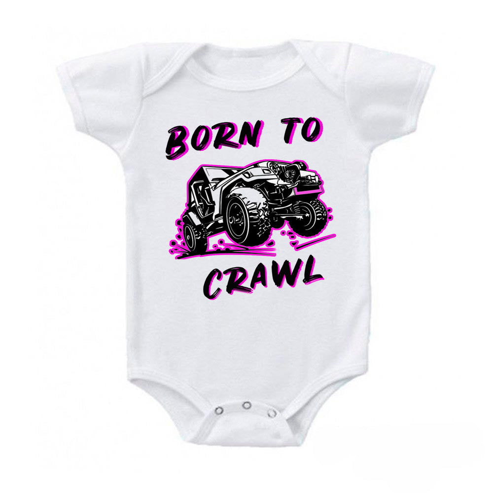 Ink Trend® Born to Crawl 4x4 Off Road Jeep Baby Bodysuit Onesie®