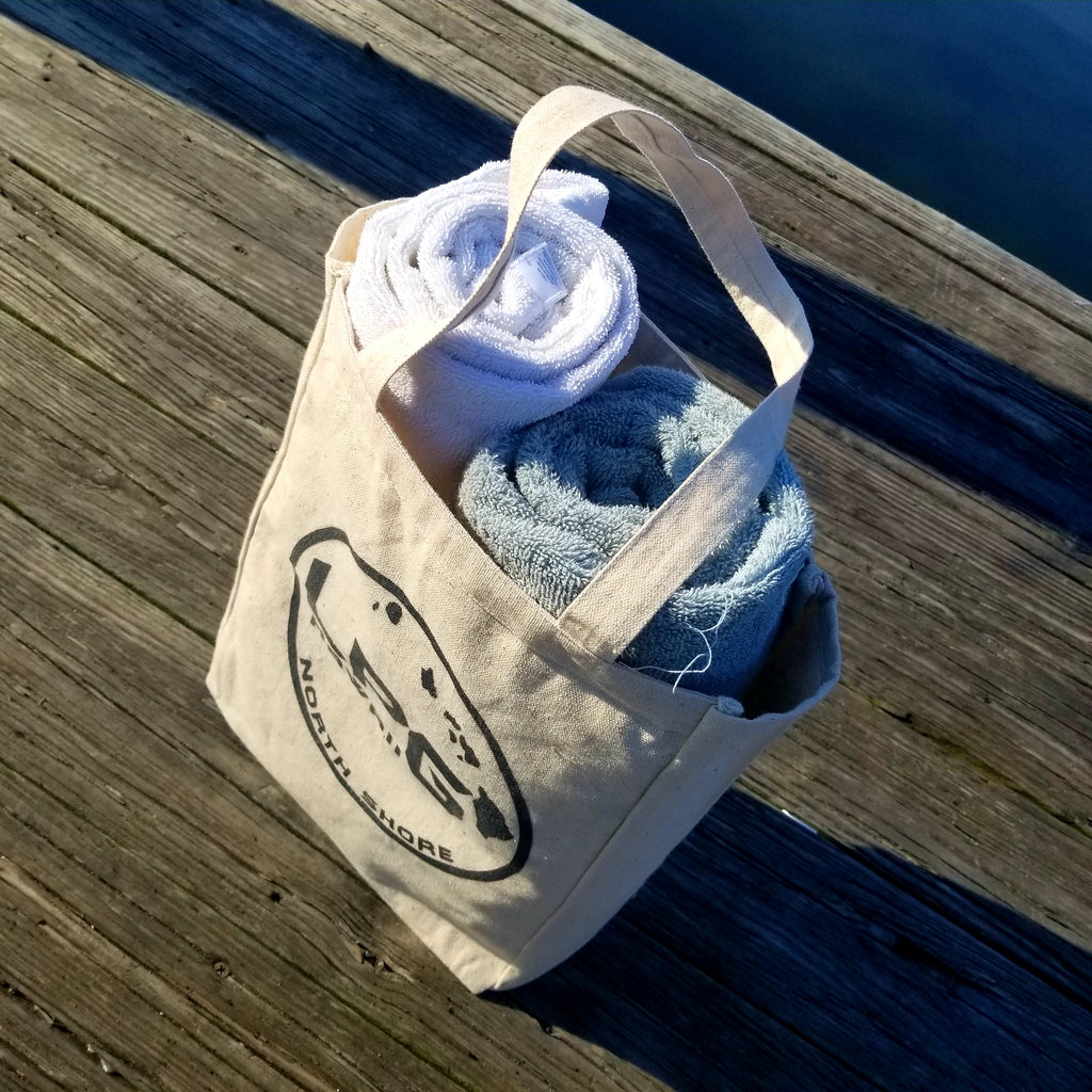 LPG Apparel Co. Surf. Sun. Sand. Surfing Themed  10oz. Natural Canvas Cotton Tote