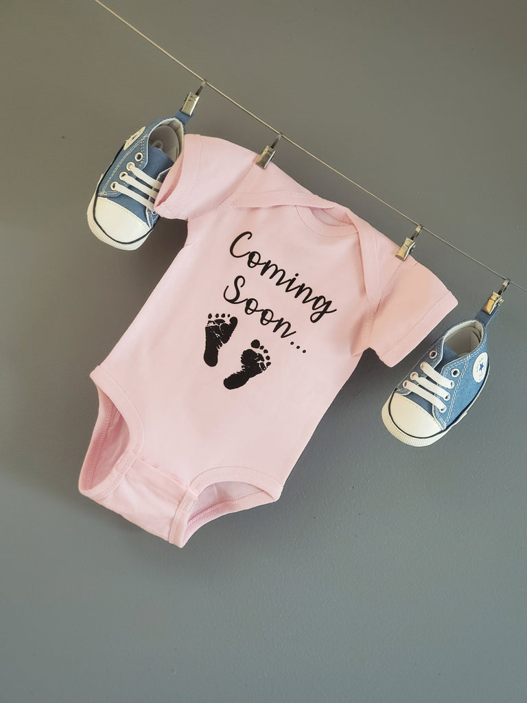 Ink Trendz® Pack My Diapers I'm Going Fishing with Grandpa Grandparents Pregnancy Reveal Announcement Baby Romper Bodysuit