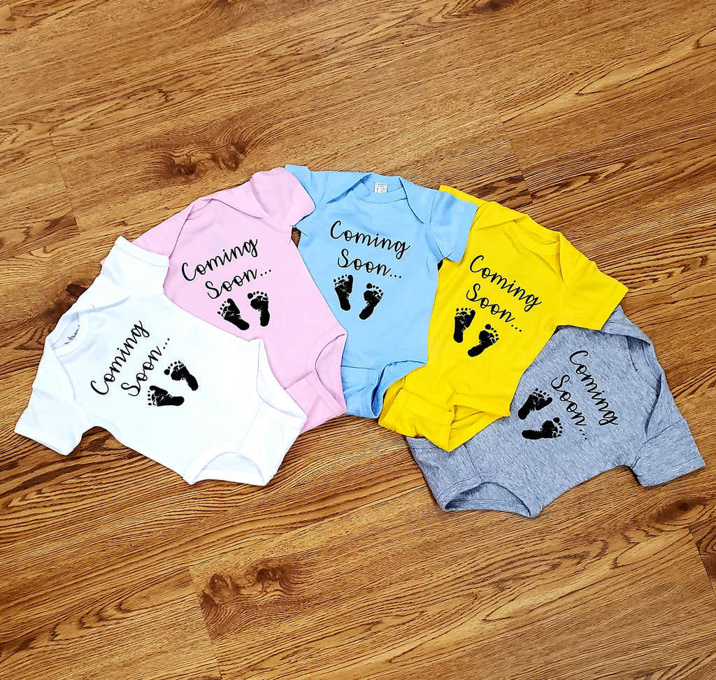 Ink Trendz® Pack My Diapers I'm Going Fishing with Grandpa Grandparents Pregnancy Reveal Announcement Baby Romper Bodysuit