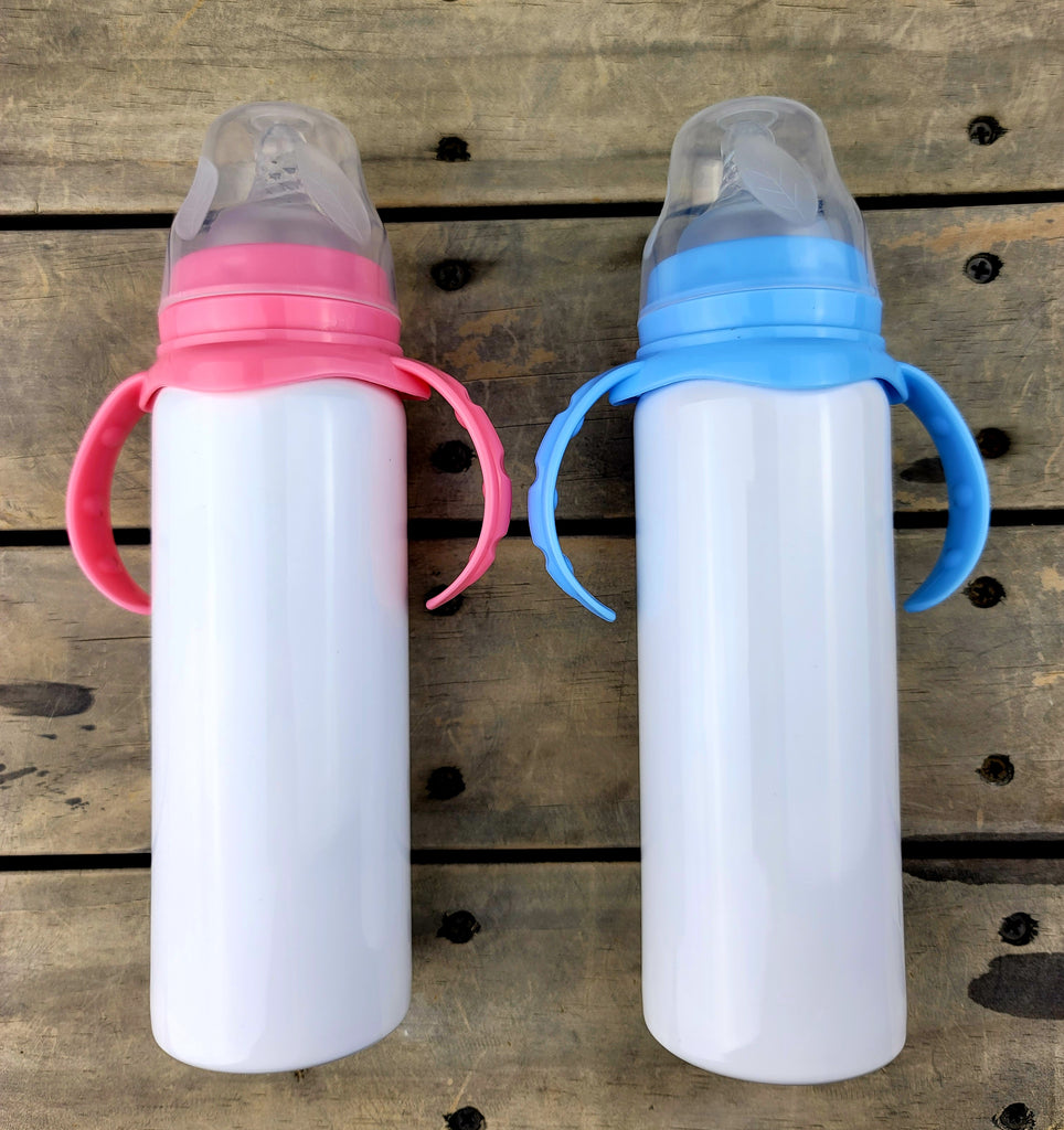 Baby Bottle 8 oz. Sublimation Tumbler (Non-Tapered) and Heat-shrink