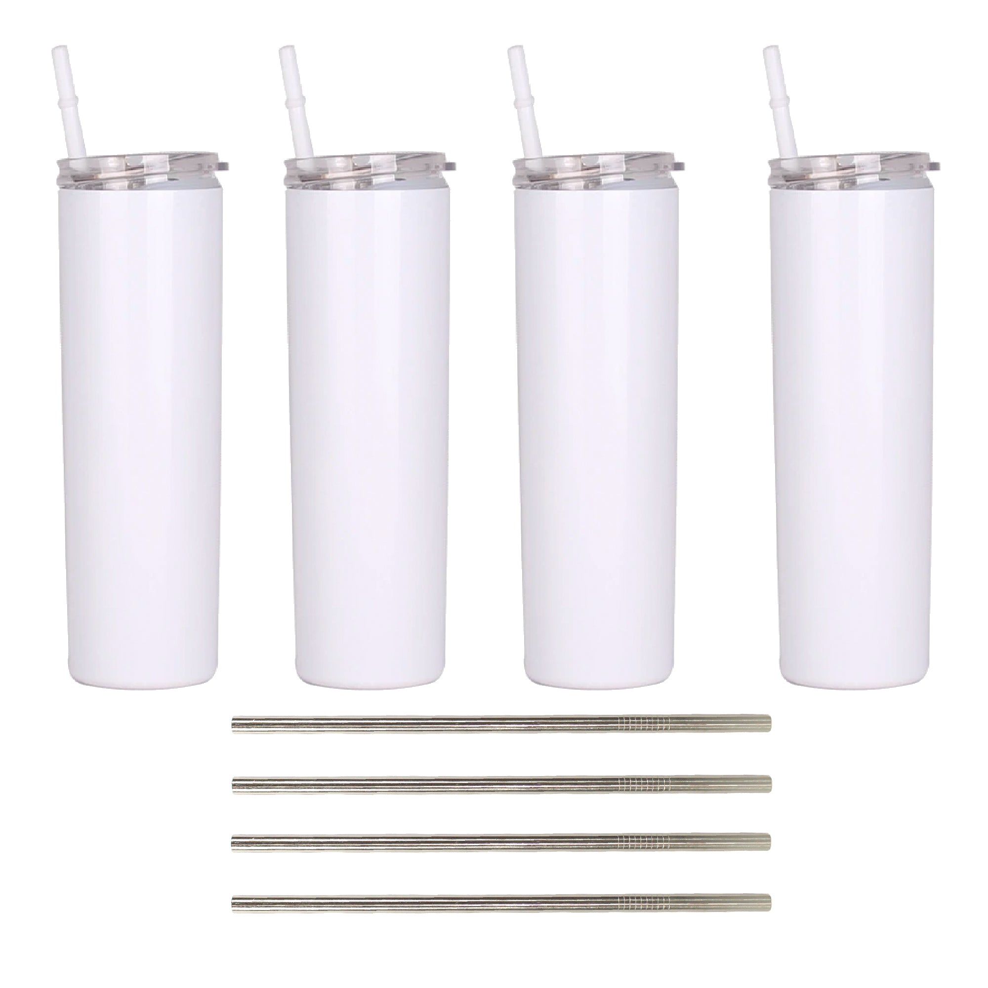 4 Pack 20 oz Sublimation Tapered Travel Tumbler