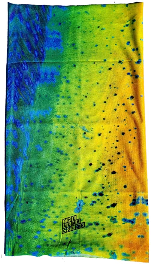 Ink Trendz® Mahi-Mahi Moisture Wicking UPF 30+ Fishing Gaiter Face Mask Baclava Face Mask Bandana