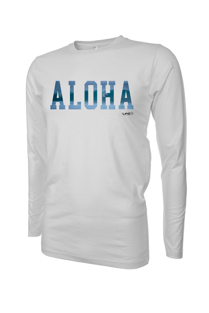 LPG Apparel Co. ALOHA Pipeline Surfer Long Sleeve Shirt for Unisex UPF 50 Dri-Fit Performance Rashguard T-Shirt Fishing Tee, Fishing T-Shirt, Surf Tee, Surfing T-Shirt, Aloha Tee, Aloha T-Shirt
