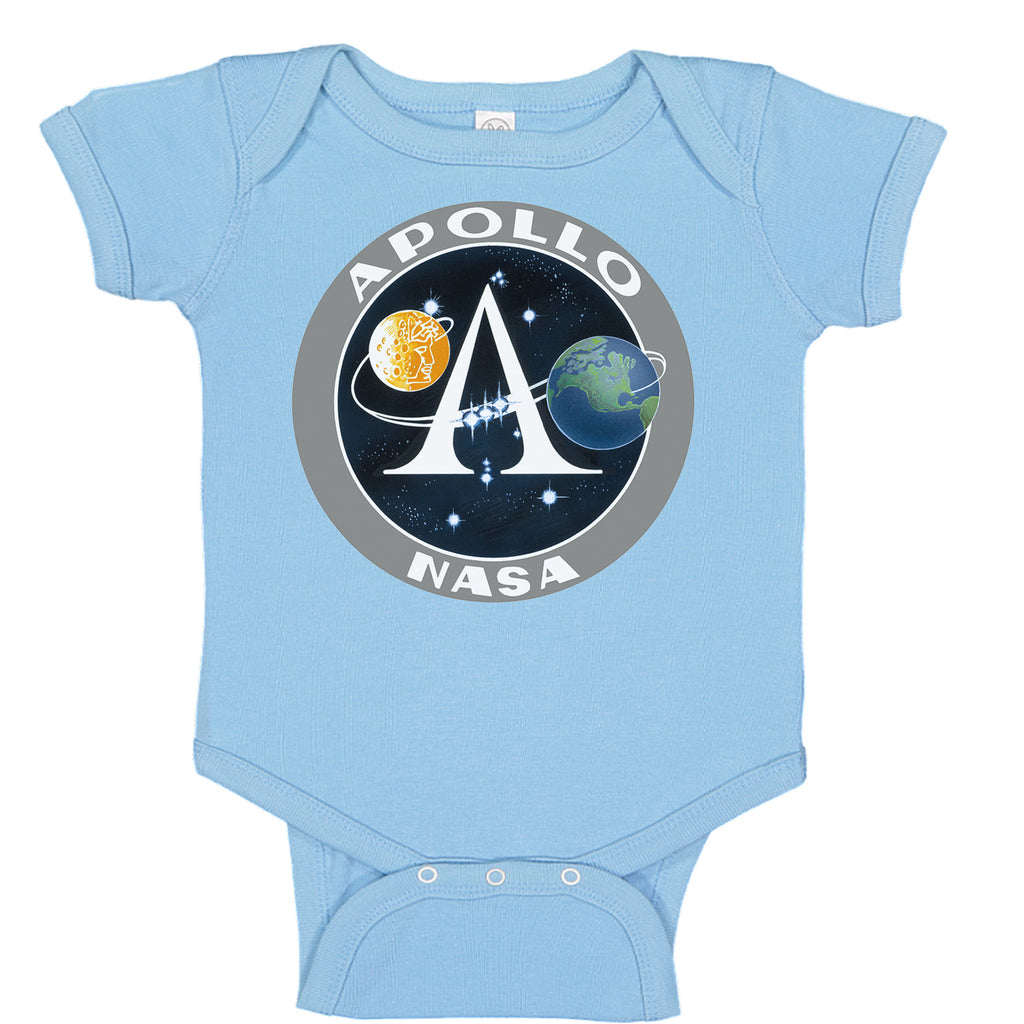 Ink Trendz® NASA Apollo Signature Logo Space Exploration Baby Bodysuit