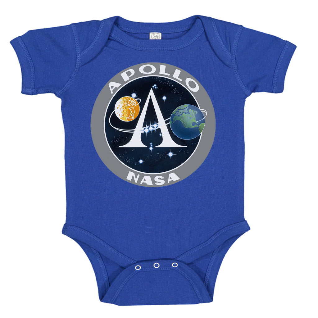 Ink Trendz® NASA Apollo Signature Logo Space Exploration Baby Bodysuit
