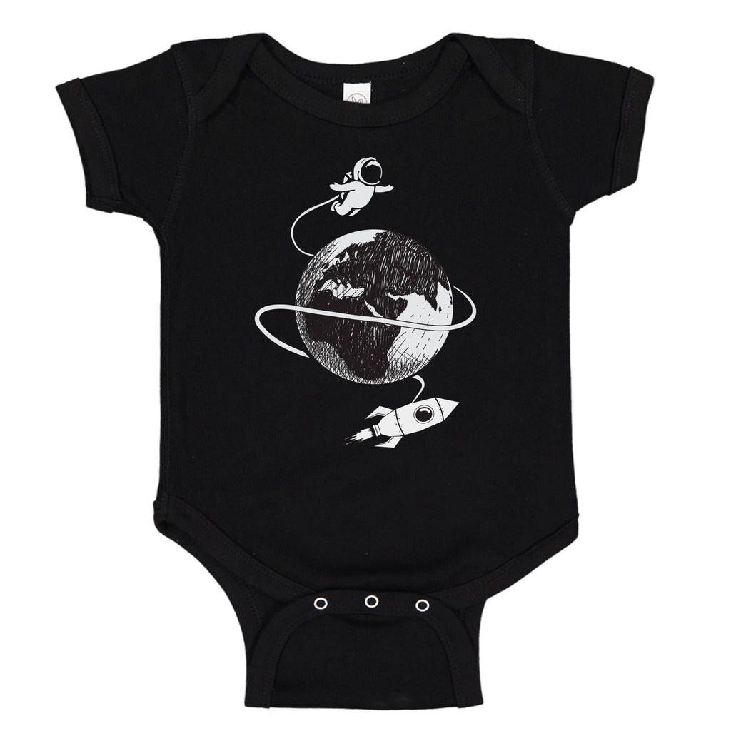 Ink Trendz® Baby Astronaut To the Moon Baby One-piece Bodysuit