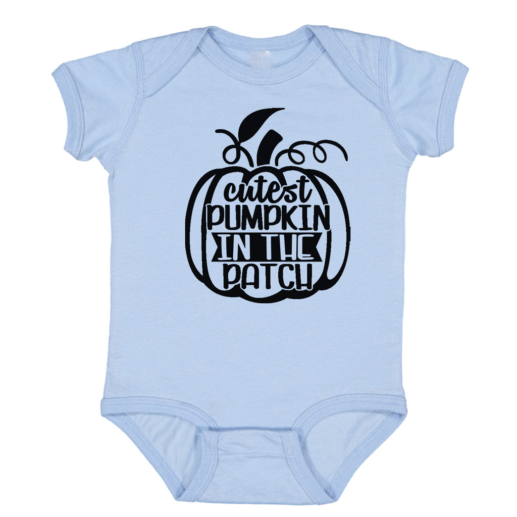 Ink Trendz Cutest Pumpkin in the Patch Halloween Baby Bodysuit Romper