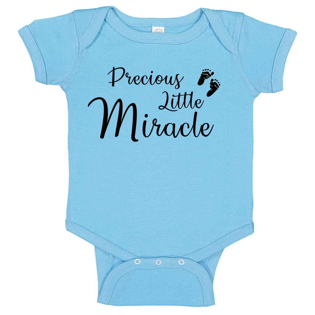 Precious Little Miracle Foot Prints Baby Bodysuit Romper