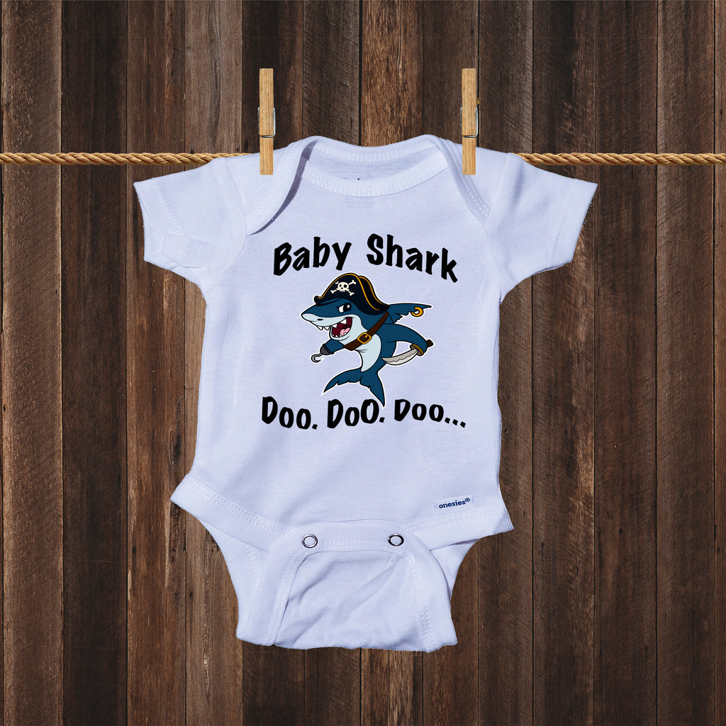 Pirate Baby Shark Song Doo doo doo Family Dance for Boy Girl Baby Bodysuit Onesie®