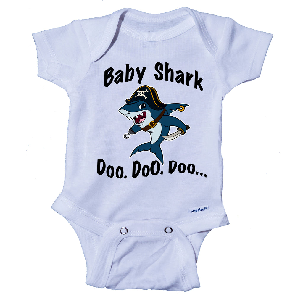 Pirate Baby Shark Song Doo doo doo Family Dance for Boy Girl Baby Bodysuit Onesie®