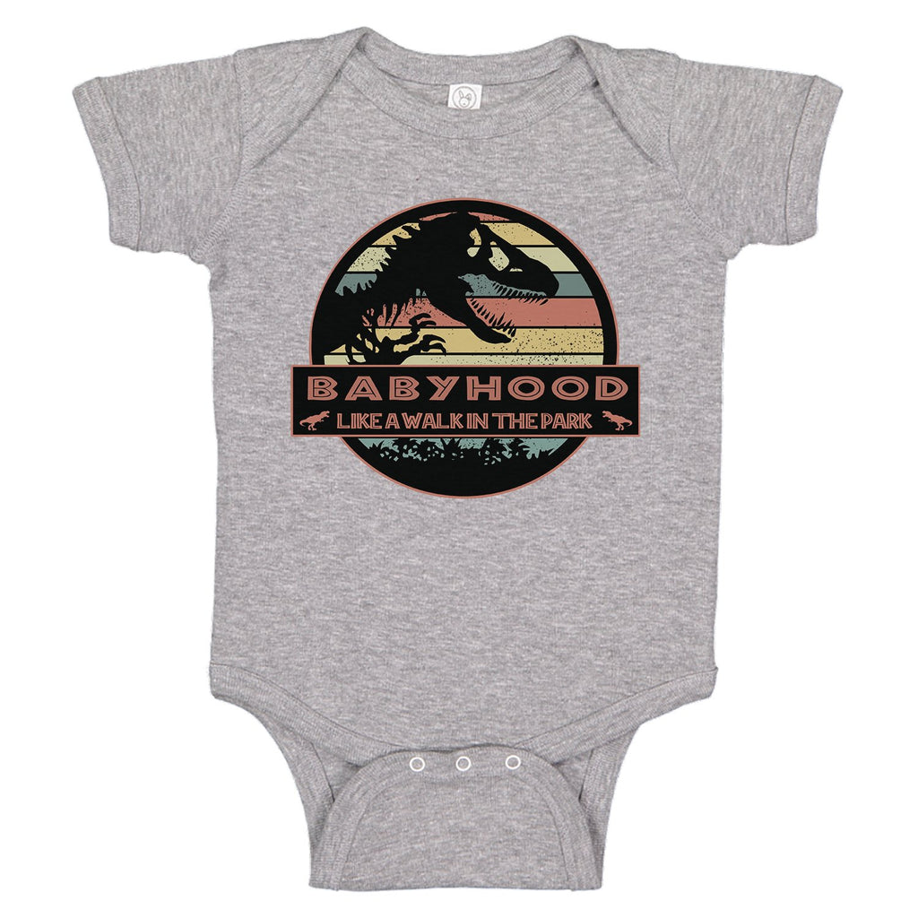 Ink Trendz® BabyHood Like A Walk In The Park Baby One-piece Bodysuit Jurassic Park Movie Themed Onesies, Jurassic Park Onesie, Jurassic Park Baby Bodysuit, Jurassic Park Onesies, Toddler Onesie, Toddler Onesies, Jurassic Park Toddler 