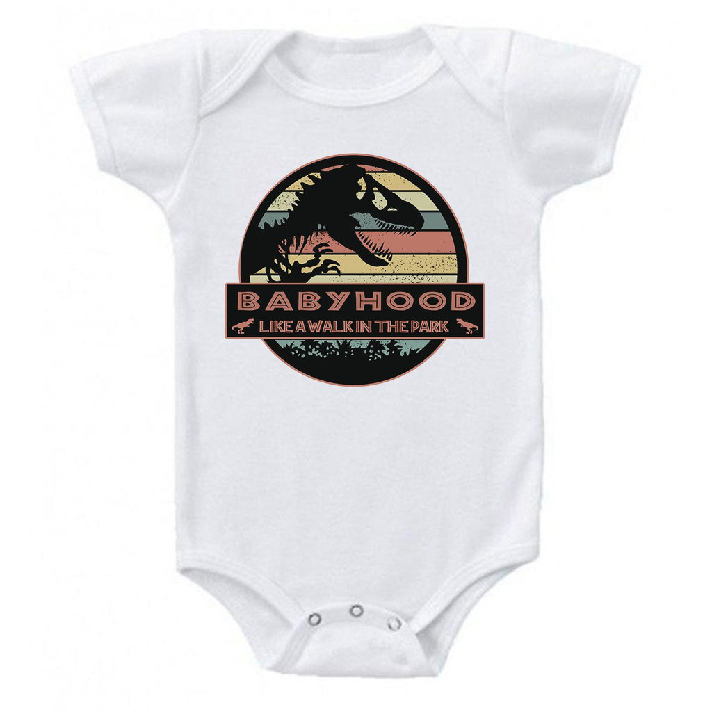 Ink Trendz® BabyHood Like A Walk In The Park Baby One-piece Bodysuit Jurassic Park Movie Themed Onesies, Jurassic Park Onesie, Jurassic Park Baby Bodysuit, Jurassic Park Onesies, Toddler Onesie, Toddler Onesies, Jurassic Park Toddler 