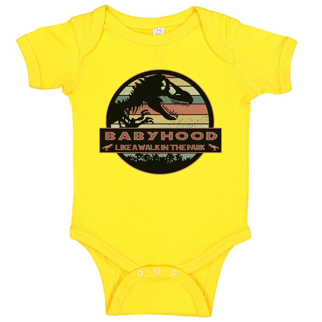 Ink Trendz® BabyHood Like A Walk In The Park Baby One-piece Bodysuit Jurassic Park Movie Themed Onesies, Jurassic Park Onesie, Jurassic Park Baby Bodysuit, Jurassic Park Onesies, Toddler Onesie, Toddler Onesies, Jurassic Park Toddler 