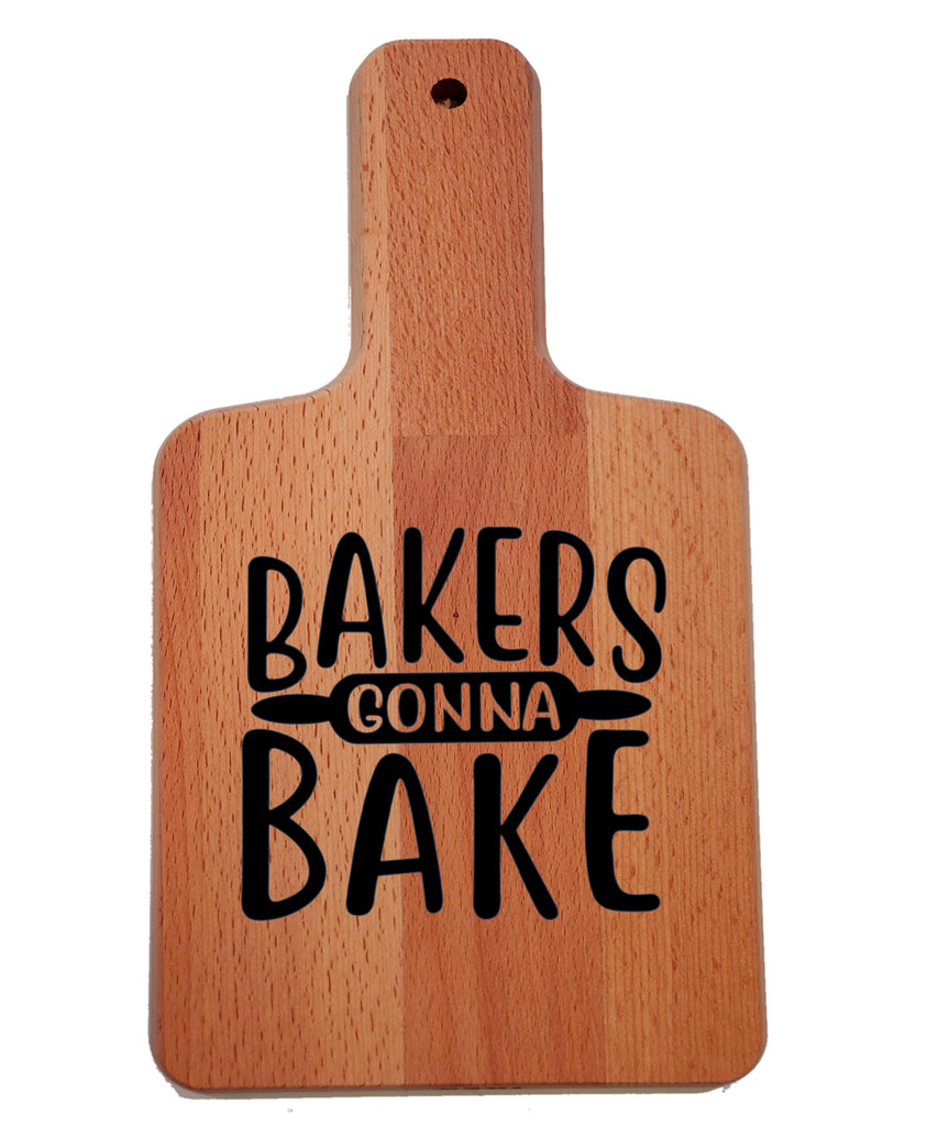 Ink Trendz Bakers Gonna Bake Rolling Pin Decorative Charcuterie Cheese Cutting Board