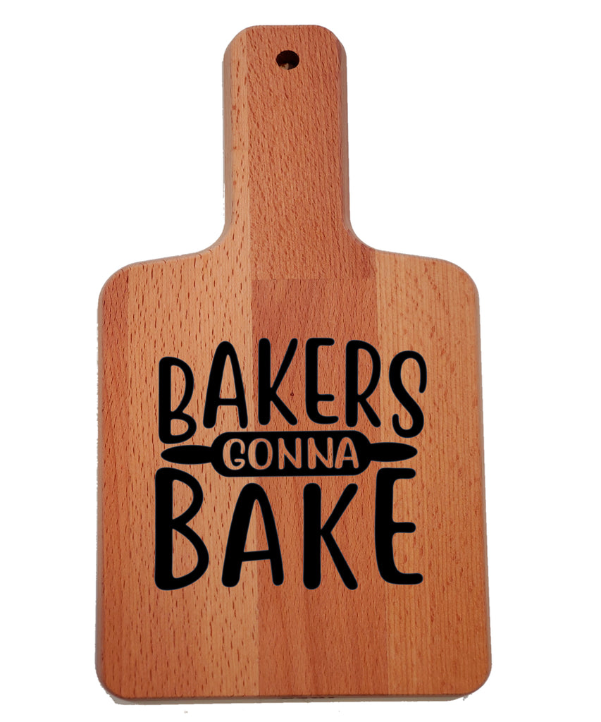 Ink Trendz Bakers Gonna Bake Rolling Pin Decorative Charcuterie Cheese Cutting Board
