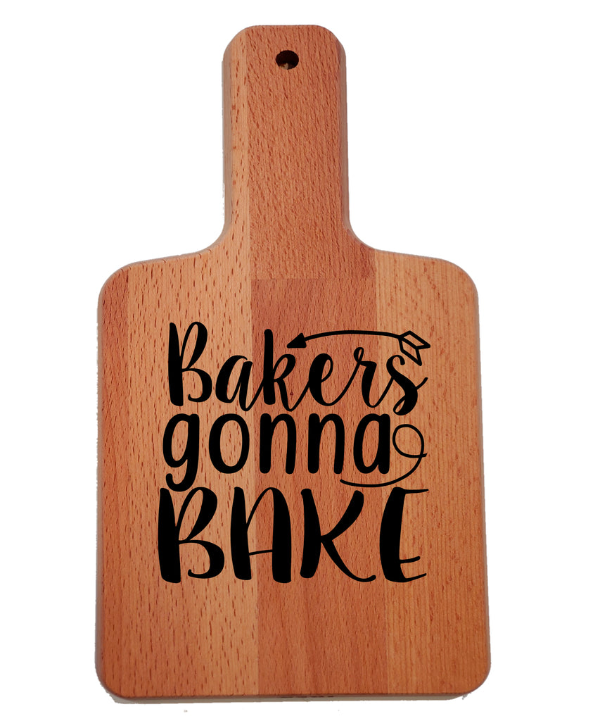 Ink Trendz Bakers Gonna Bake Standard Decorative Charcuterie Cheese Cutting Board