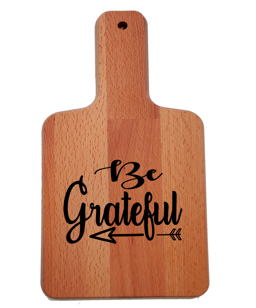 Ink Trendz Be Grateful Faith Decorative Charcuterie Cheese Cutting Board