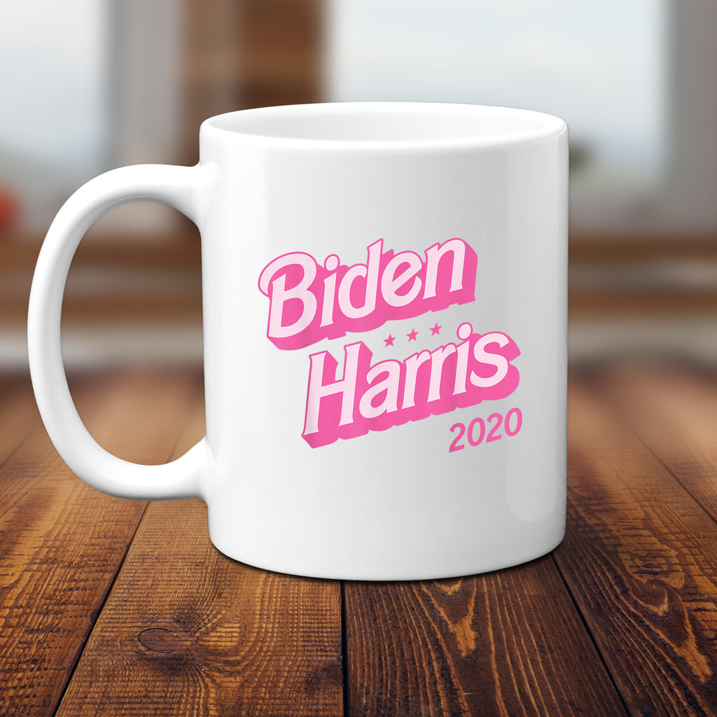 Ink Trendz® Biden Harris 2020 Retro Pink Novelty Coffee Mug