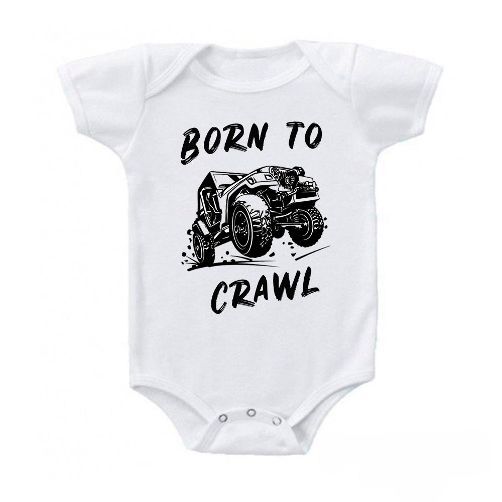 Ink Trend® Born to Crawl 4x4 Off Road Jeep Baby Bodysuit Onesie®