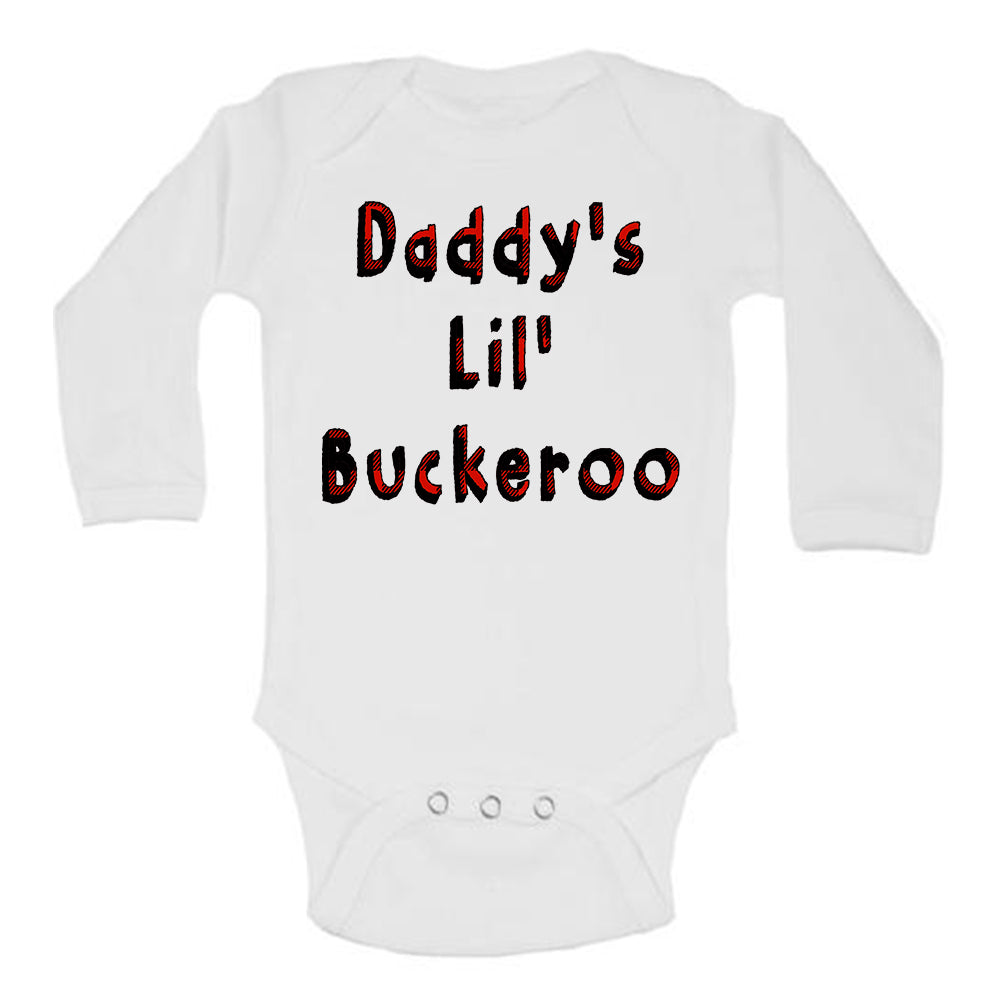 Daddy's Lil Buckaroo Country Plaid Baby Bodysuit