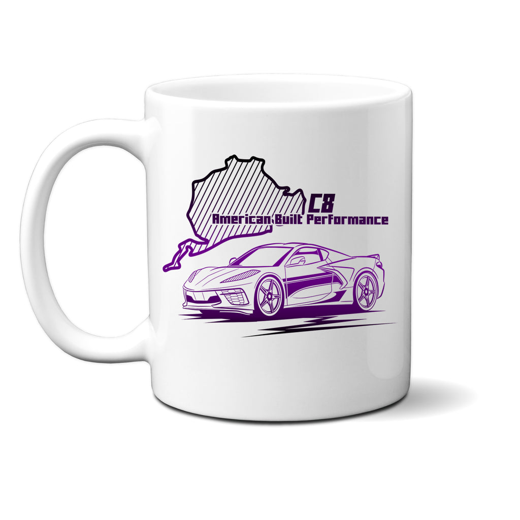 Ink Trendz C8 Corvette Nuremberg Performance Coffee Mug, Corveet Coffee Mug, Corvette Mugs