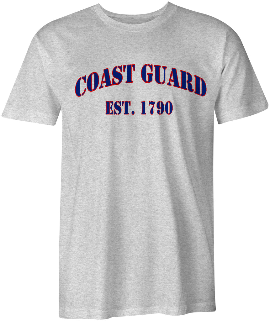 USCG United States Coast Guard est. 1790 Cotton T-Shirt