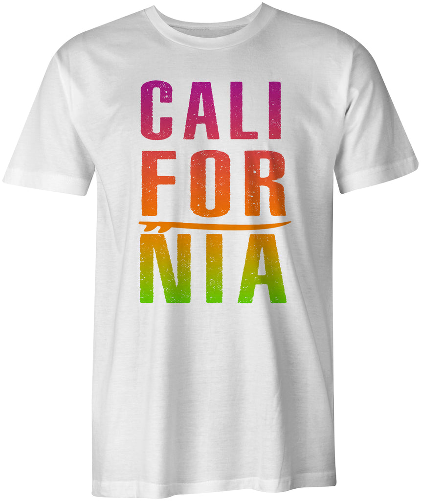 CALIFORNIA Surfing Tropical Style T-Shirt