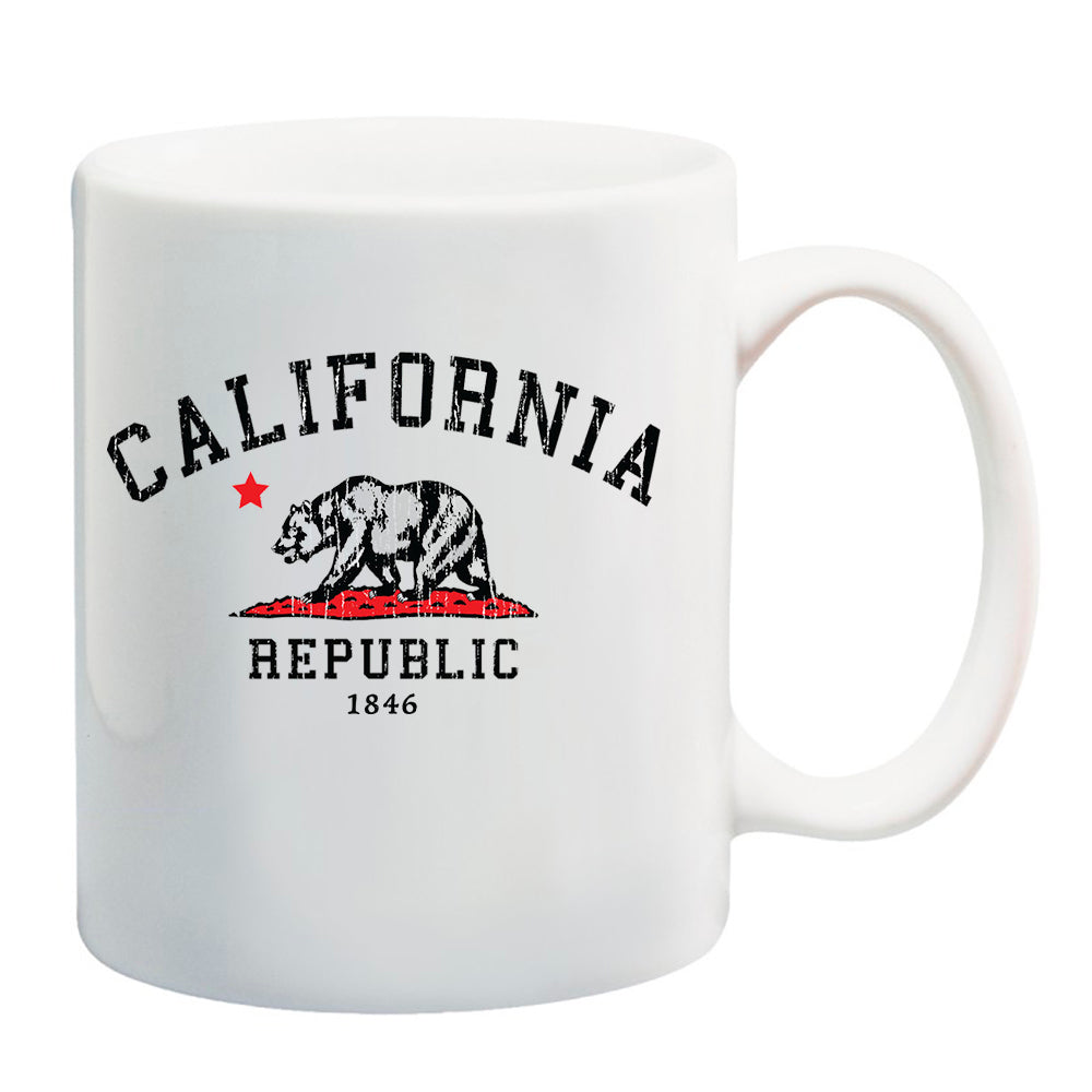 Ink Trendz® California Vintage Bear  11 oz. Ceramic Coffee Mug california coffee, california coffee mug