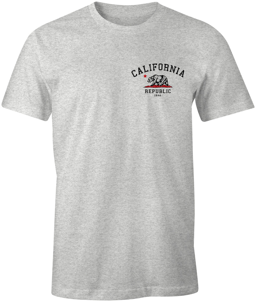California Republic Grunge Premium Cotton T-shirt