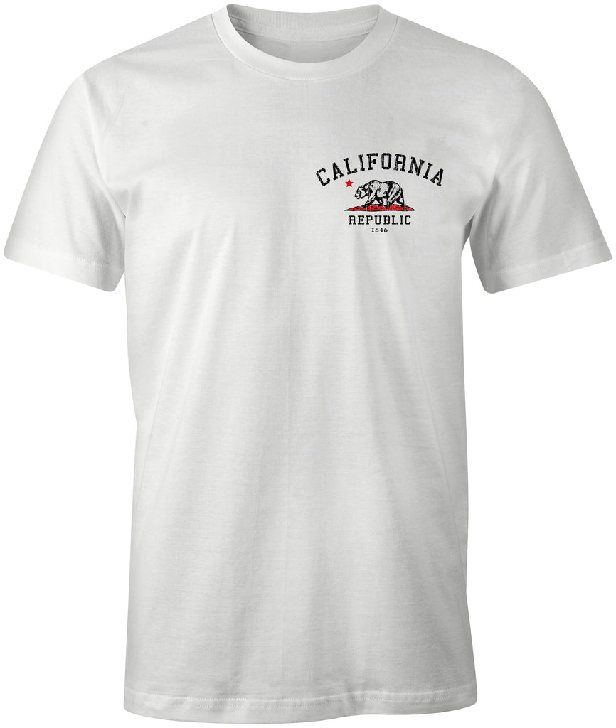 California Republic Grunge Premium Cotton T-shirt