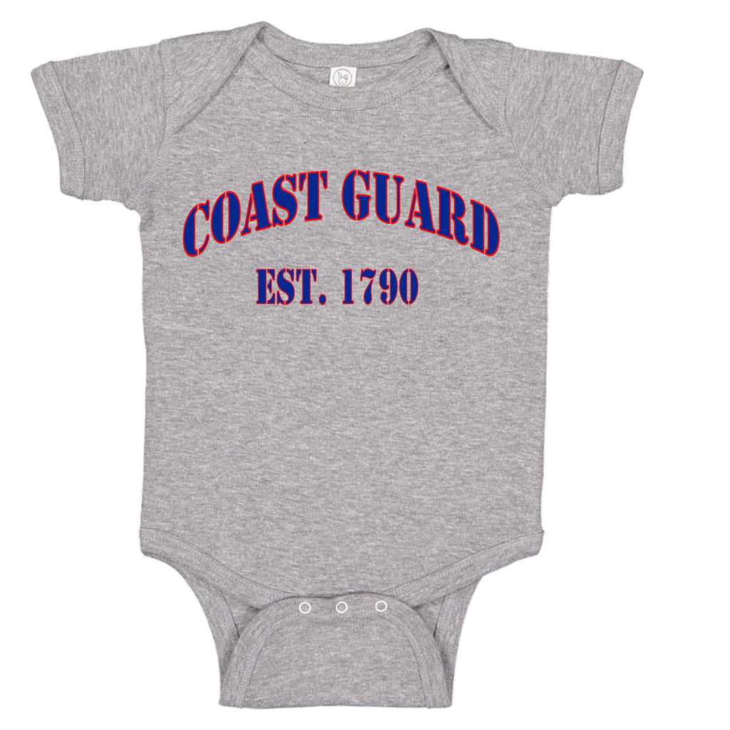 USCG United States Coast Guard Est. 1790 Baby Girl Bodysuit