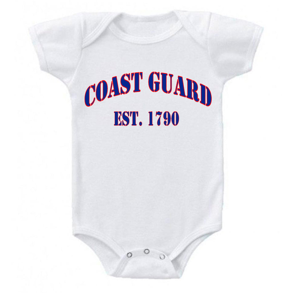 USCG United States Coast Guard Est. 1790 Baby Girl Bodysuit