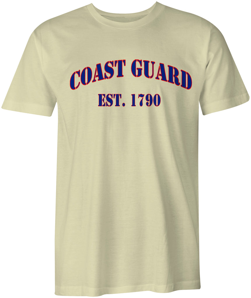 USCG United States Coast Guard est. 1790 Cotton T-Shirt