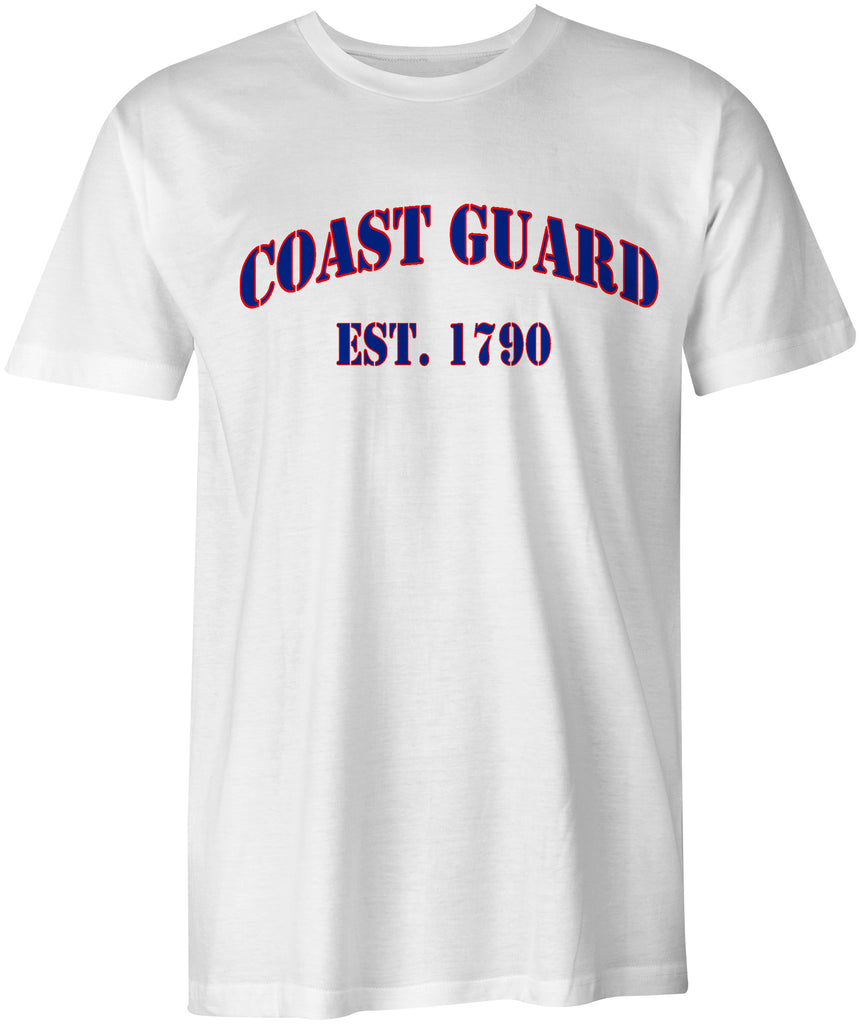 USCG United States Coast Guard est. 1790 Cotton T-Shirt