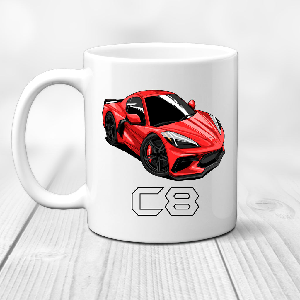 Ink Trendz C8 Corvette American Performance Racing 11 oz. Ceramic Coffee Mug